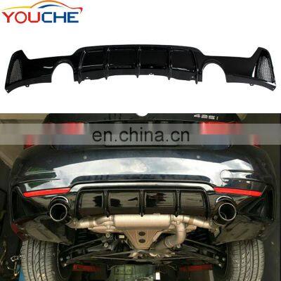 ABS material diffuser Dual tips rear bumper diffuser for BMW 4 series F32 F33 F36 M sport 2014-2019