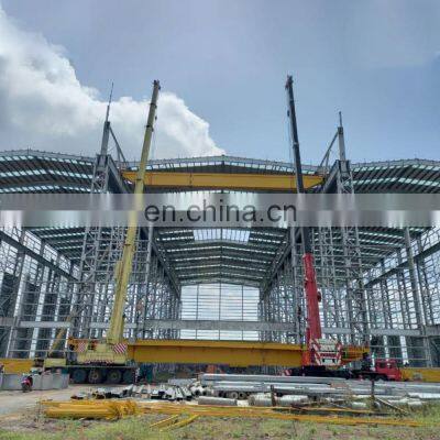 Prefab Industrial Light Warehouse Workshop Building Construction Steel Structure photo-2