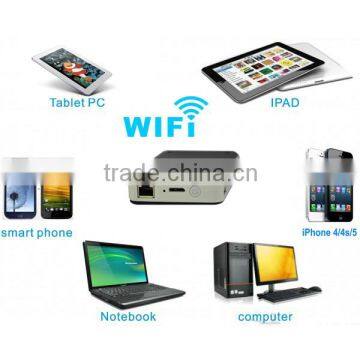 Wifi Portable 2.5 Hard Disk Enclosure ! New Arrival Wi-Fi 802.11b/g/n Wireless Hard Drive Disk