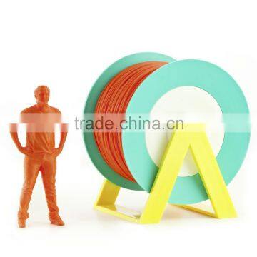 Pla 3d Printer Material Dark Orange Filament With the New Spool Convertible Into a Coat Hanger. Spool Holder Included.