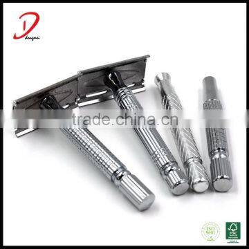 Professional double edge blade metal shaving razor for men