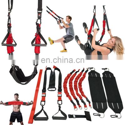 Suspension Trainer System,Include Suspension Resistance Training Straps+Aerial Yoga Swing Belt+Adjustable Chest Expander