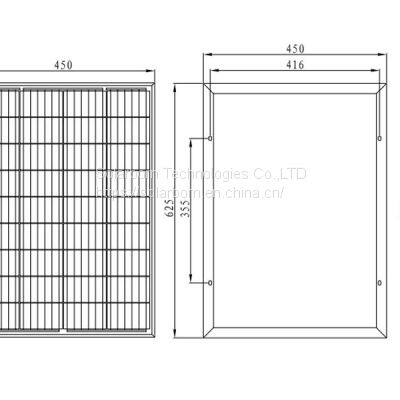 50W Mono Solar Panel With 36 Pieces Solar Cells photo-2