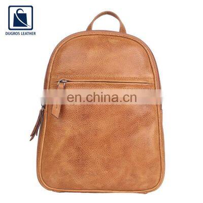 Elegant Design Unique Pattern Cotton Lining Anthracite Fitting Women Genuine Leather Backpack Bag Exporter photo-2