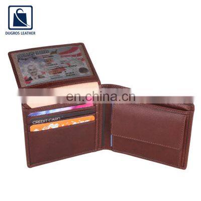 Cotton Lining Material Fashion Style Elegant Design Genuine Leather Wallet for Men photo-2