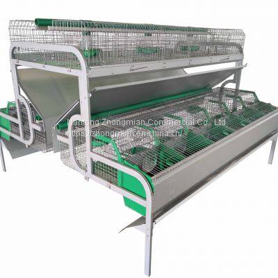 Industrial Breeding Rabbit Cages System Farm Cage 24/set photo-3