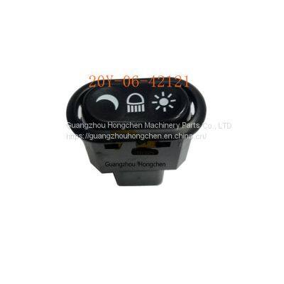 20Y-06-42121 for PC200-8, PC300-8, PC400-8 Loader Parts lamp switch