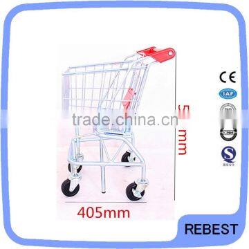 Miniature steel shopping cart for sale