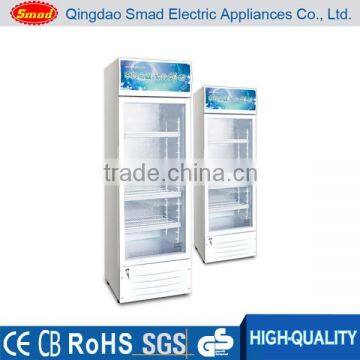 LC-318 supermarket display glass door upright showcase price for sale