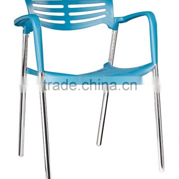 replica graceful Spanish Design stainless steel plastic seat and back Jorge Pensi stacking toledo chair for dining room