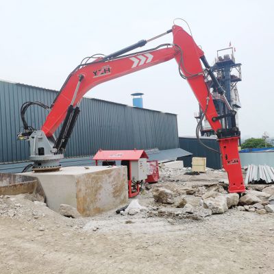 hydraulic rockbreaker boom system