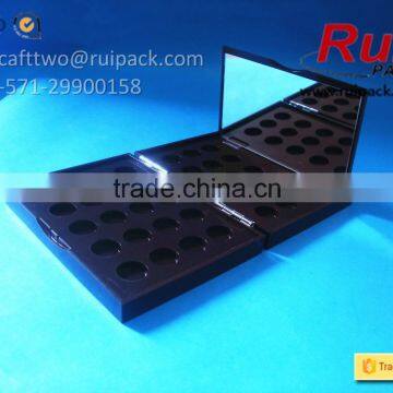 Large Size Two Layers Eyeshadow Case With Mirror, Big Square Double Layer Eyeshadow Box/container photo-3