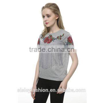 OEM Manufactuer High Quality Printing t Shirt With Wholesale Price Cotton t Shirt TS022 photo-3