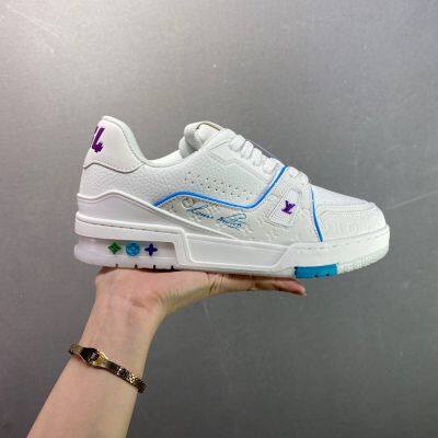 Кроссовки Louis Vuitton LV. Новые кроссовки LV Trainer в самых свежих цветовых сочетаниях. Кроссовки в стиле баскетбола от L's