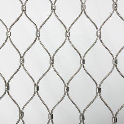 Factory Direct 304 Stainless Steel Wire Netting Large Animal Parks Cable Net Rope Mesh Premium Stainless Steel Cable Netting for