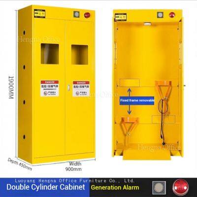 High Quality Laboratory Gas Cylinder Cabinet With Control Panel, Buzzer Alarm and Ventilation System for Manufacturing Plants