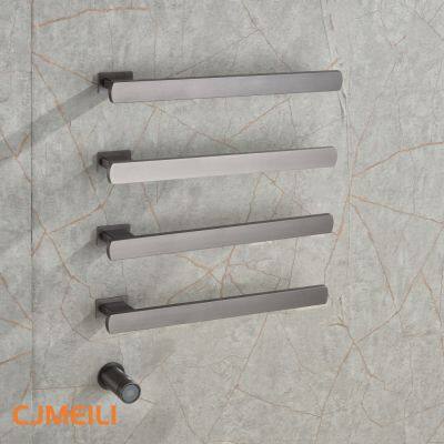 Bathroom Electric Heated Towel Rack, Towel Warmer for Bathroom, Wall Mounted Stainless Steel,4 Colours photo-3