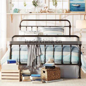 Queen size metal iron bed