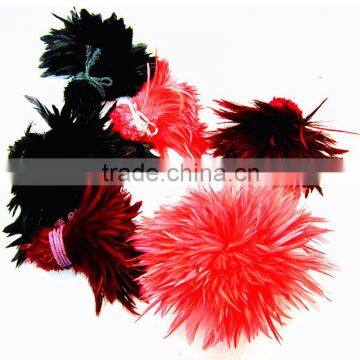 Wholesale Dyed Purple Feather Trim Cock Rooster Feathers Coque photo-2