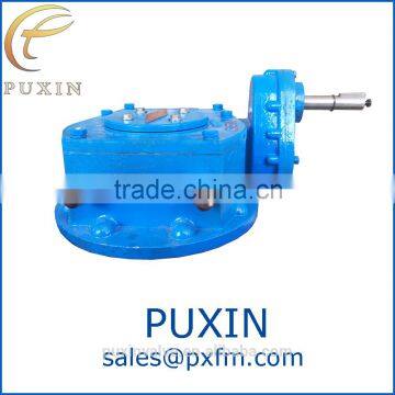 part-turn valve worm gearbox