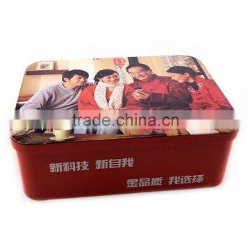 wholesale Rectangular metal tin packaging cans for mobilephone