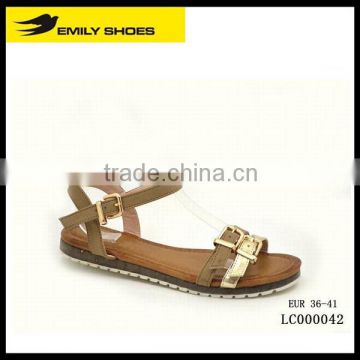 Lady's upper buckles sandal