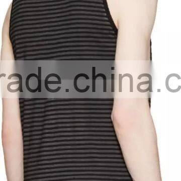 New Design 100% Combed Cotton Soft Plain Custom Tank Tops for Man photo-3
