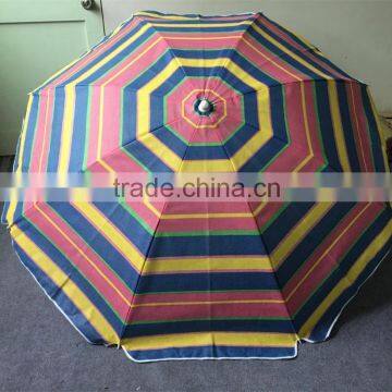 Non Woven strip fabric 1.8M Advising Beach Umbrella with tilt