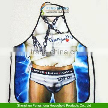 SEXY NOVELTY FUNNY CRAZY FOR YOU MEN KITCHEN COOKING CHEF BBQ PARTY APRON GIFT