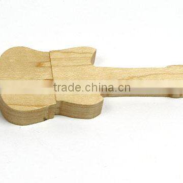 Promotional Gift Guitar Wooden Thin Thumb Drive 4GB photo-4