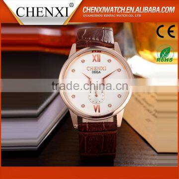 New Products 2016 Factory Price Day/Date Watches For Men Leather Fashion