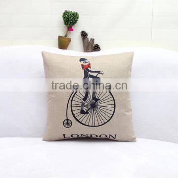 New Design Printed Linen Cloth Pillow Cover Cushion Case photo-2