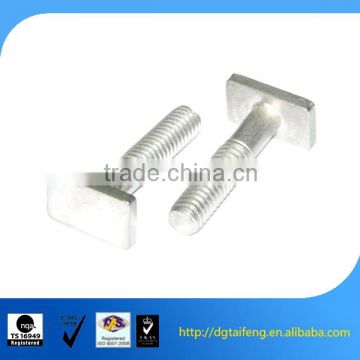 yellow zinc coated t head adjustable bolt