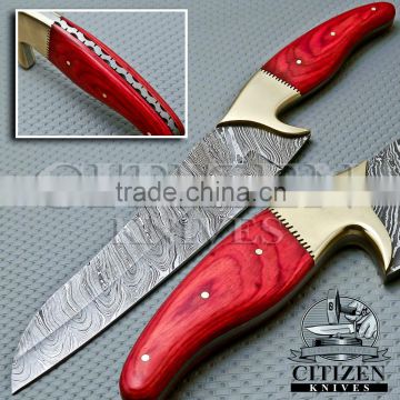 CITIZEN KNIVES,BEAUTIFUL CUSTOM HAND MADE DAMASCUS STEEL CHEF KNIFE