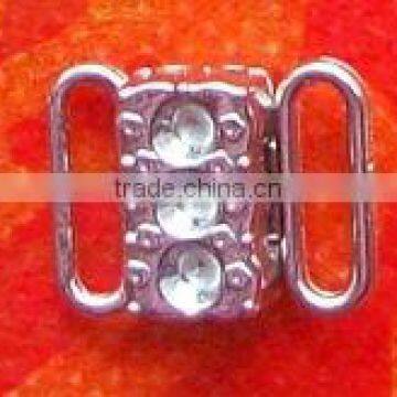 Bikini rhinestone front connector