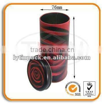 Round Flower Tea Tin Packaging