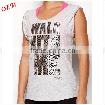 Ladies GYM Yoga Singlet Multi Tank Top Tee photo-4