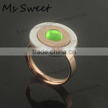 fashion crystal jewelry zircon ring made in china