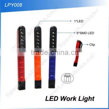 (110056) Popular SMD LED pen lamp battery led clip