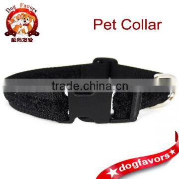 Small Black Glitter Dog Collar, Small Animal