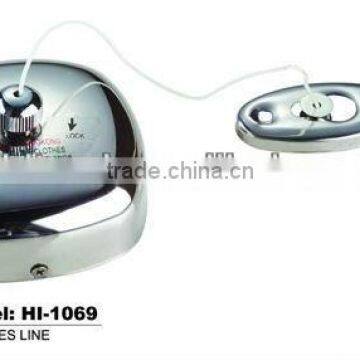 Stainless steel wall mounted retractable clothes line HI-1069