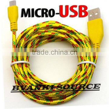 1m 2m 3m Braided Micro USB Cable Data Transfer and Power Charge For Android photo-2