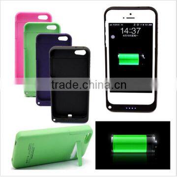 Backup Battery Charger Case 2200mAh emergency Power Bank Cover for Iphone 5 5S