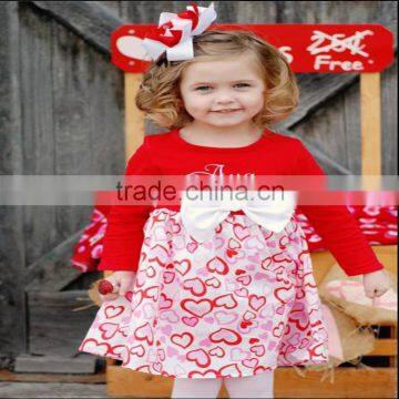 Lovely baby girl dress wholesale christmas pajamas kids girls winter dresses