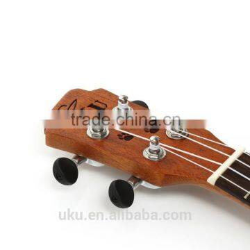 UKU Wholesale 21" Engraving Lovely Soprano Wooden Ukulele With Ukulele Case Bag photo-4