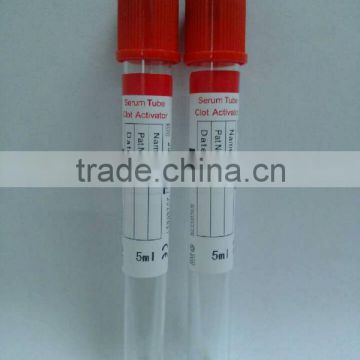 Serum tubes used for blood collection