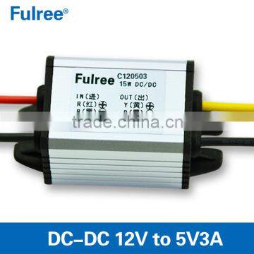 DC-DC converter 12v8-22v to 5v3a step down power converter, car power supply module for car DVR or mobile