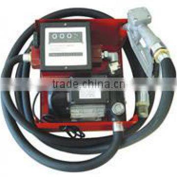 Electric Oil Transfer Pump Flow Meter | 12V 24V Diesel Fuel Manual Nozzle Hose