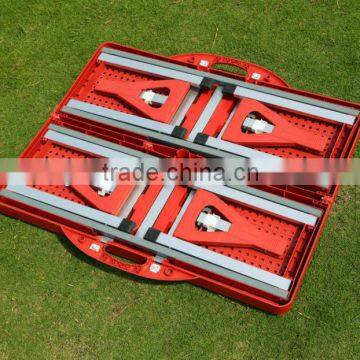 Outdoor Folding ABS Plastic Picnic Table--red photo-3