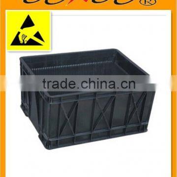 antistatic container esd box with slots pcb storage box